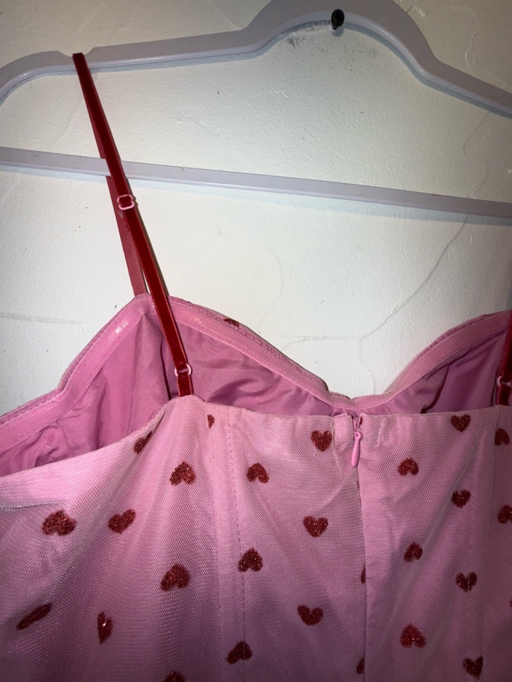 Betsey Johnson Pink Heart Print Midi Dress - Picture 7 of 13